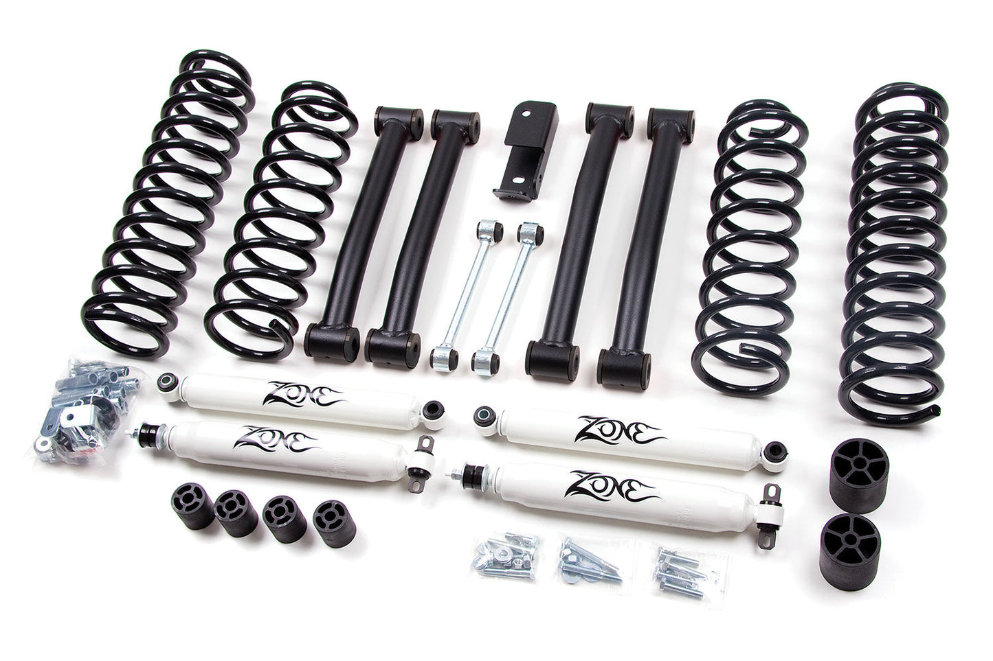 Zone Offroad 1993-1998 Jeep ZJ 4-Inch Suspension System - ZONJ16N