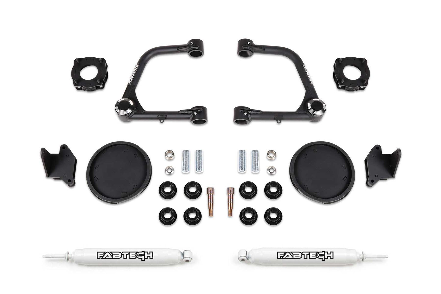 Fabtech 2022 Toyota Tundra 3″ UNIBALL UCA LIFT KIT – FRONT SHOCK SPACERS & REAR COIL SPRING SPACERS W/ REAR PERFORMANCE SHOCKS – K7086