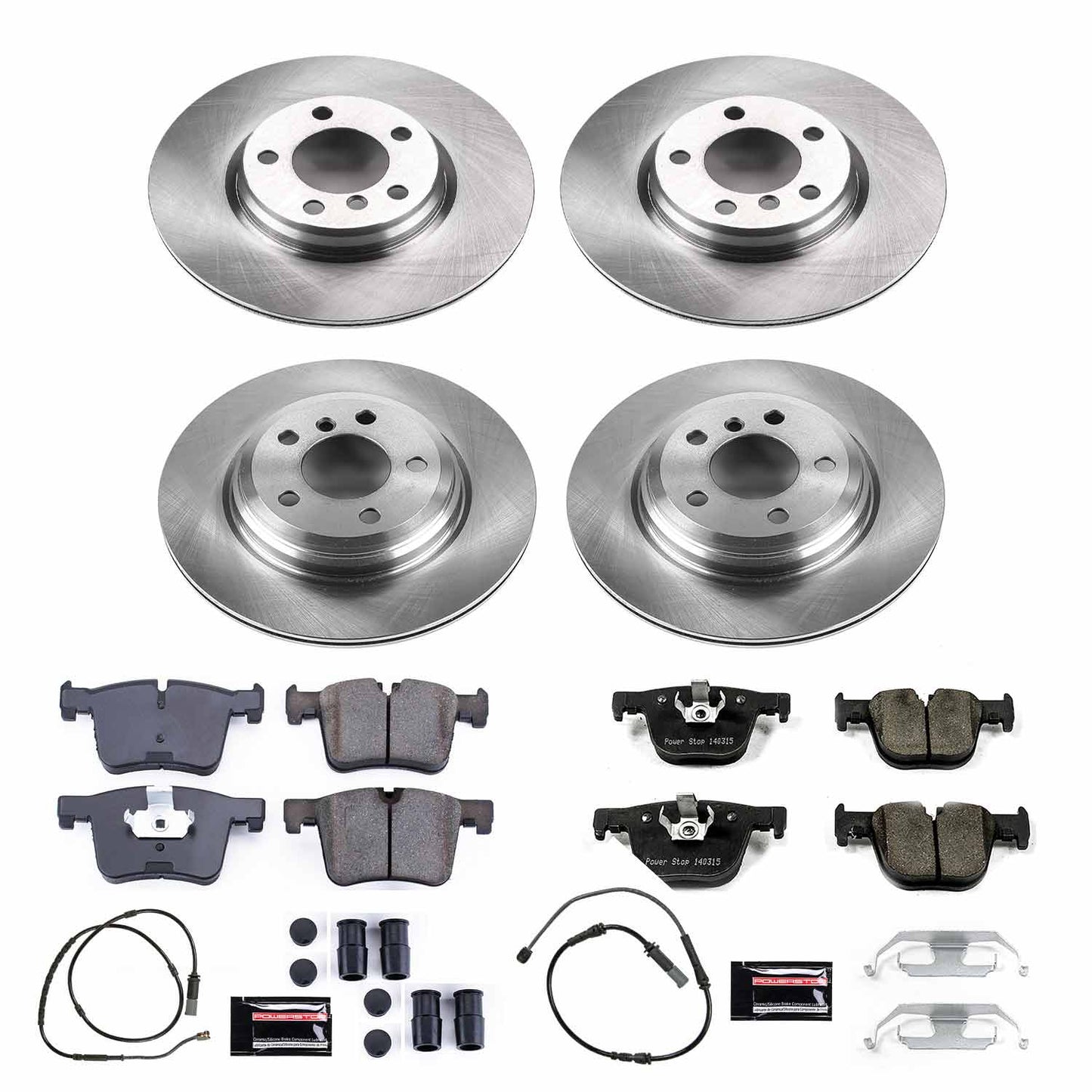 Power Stop 2015 BMW 328i xDrive Front & Rear Z23 Evolution Sport Coated Brake Kit
