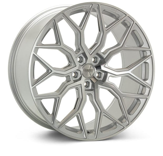 Vossen HF-2 24X10 / 5X120 / ET32 / Deep Face / 72.56 - Silver Polished Wheel- HF2-4B63