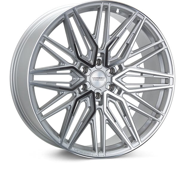 Vossen HF6-5 24X10 / 6X139.7 / ET35 / Deep Face / 95.1 - Silver Polished Wheel
