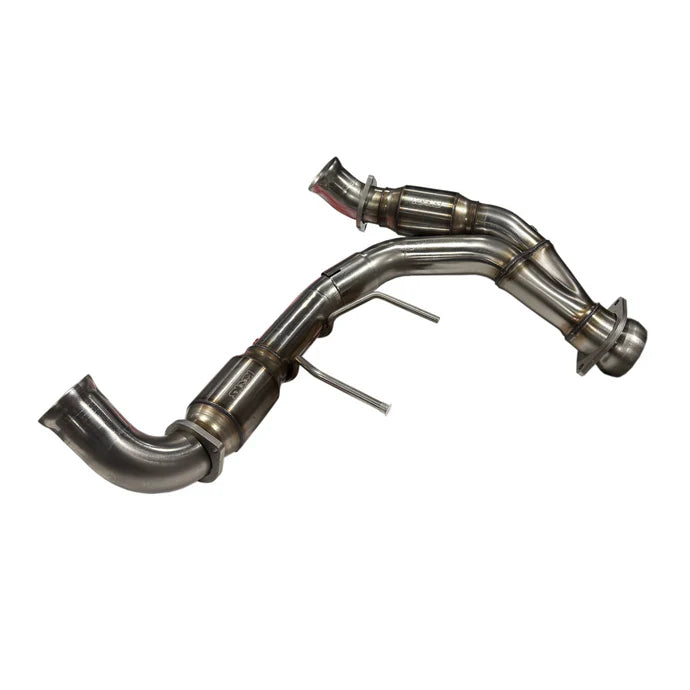 Kooks Headers 1371H430 1-7/8 inch Long Tube Headers with GREEN Catted Y Pipe for 2021-2024 Ford F150 5.0L