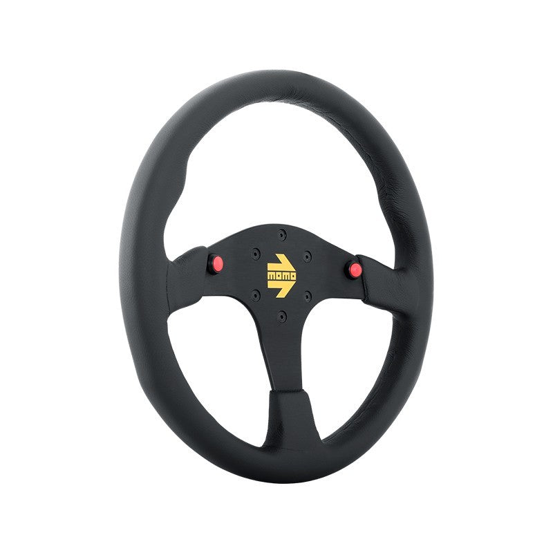 Momo MOD80 Steering Wheel 350 mm - Black Suede/Black Spokes MOMO