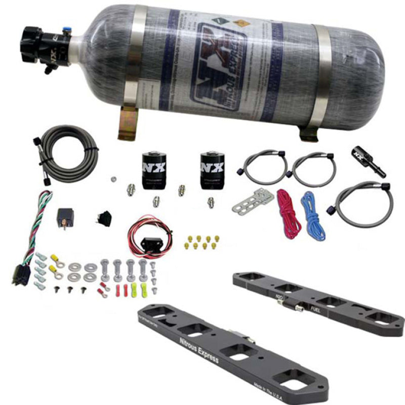 Nitrous Express Direct Port Plate System For 5.7, 6.1 and 6.4 Hemi W/ 12 lb Bottle, part 20958-12
