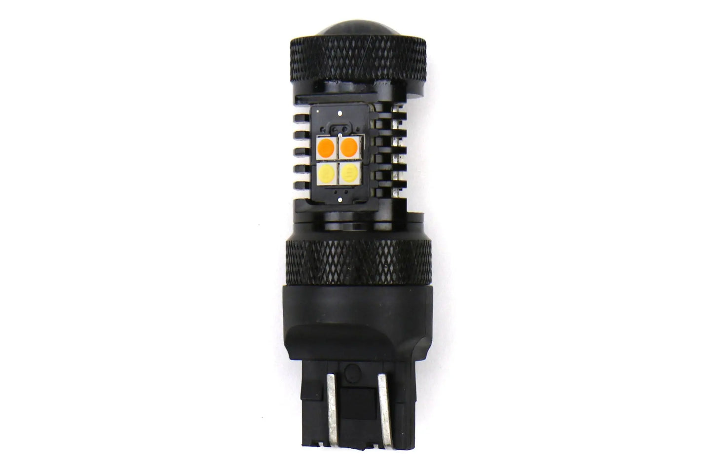 OLM 7443 switchback LED bulb with amber turn signal and white parking light