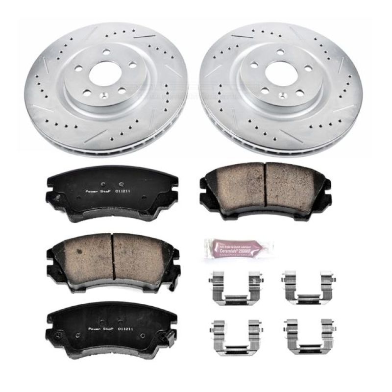 Power Stop 11-17 Chevrolet Caprice Front & Rear Z17 Evolution Geomet Coated Brake Kit