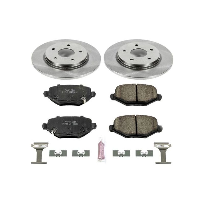 Power Stop 12-16 Chrysler Town & Country Front & Rear Z17 Evolution Geomet Coated Brake Kit