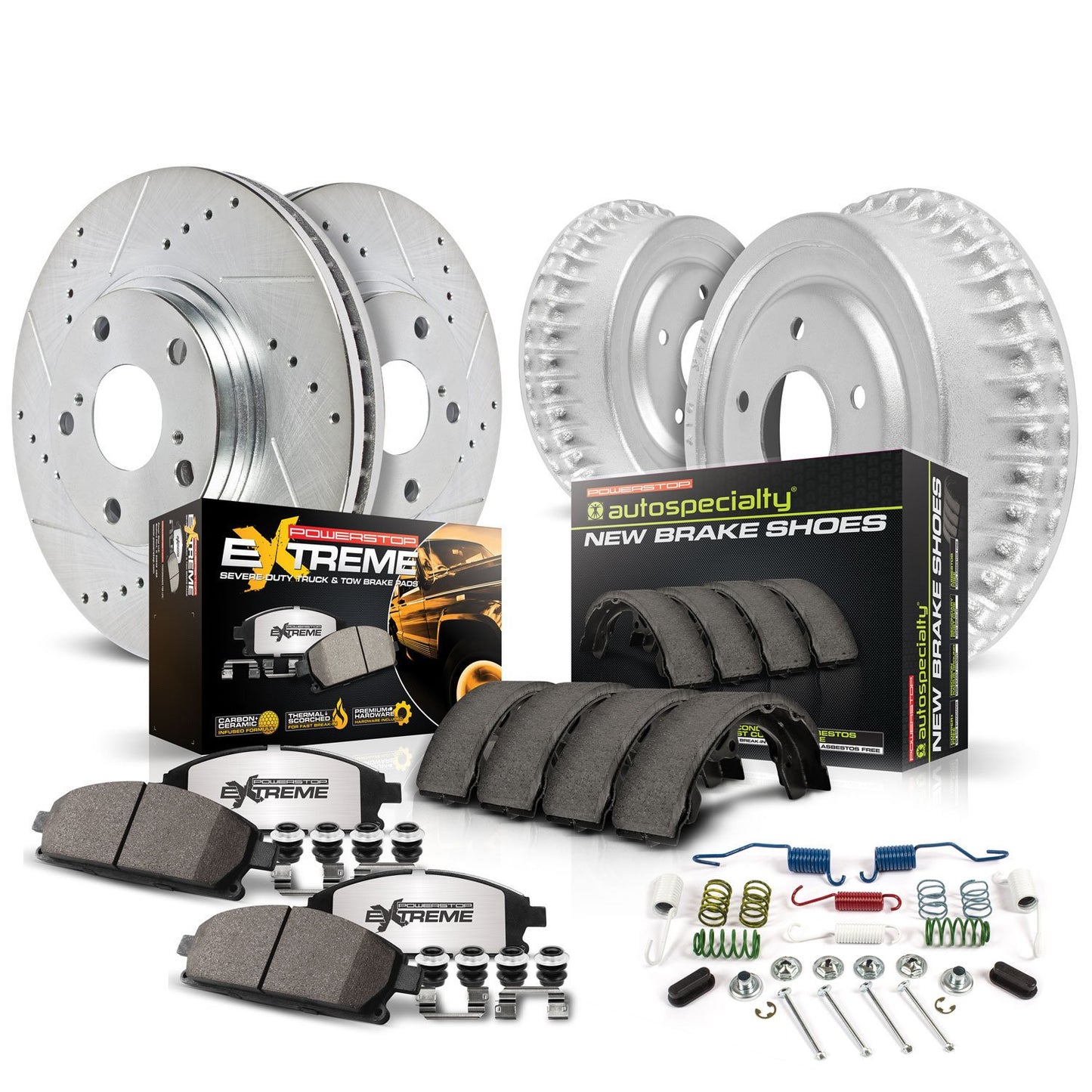 Power Stop 99-01 Jeep Cherokee Front & Rear Z36 Truck & Tow Brake Kit