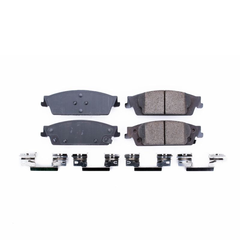 PowerStop 17-1707 Z17 Evolution Plus ceramic rear brake pads for Cadillac Escalade, Chevrolet Silverado, Tahoe, and GMC Yukon