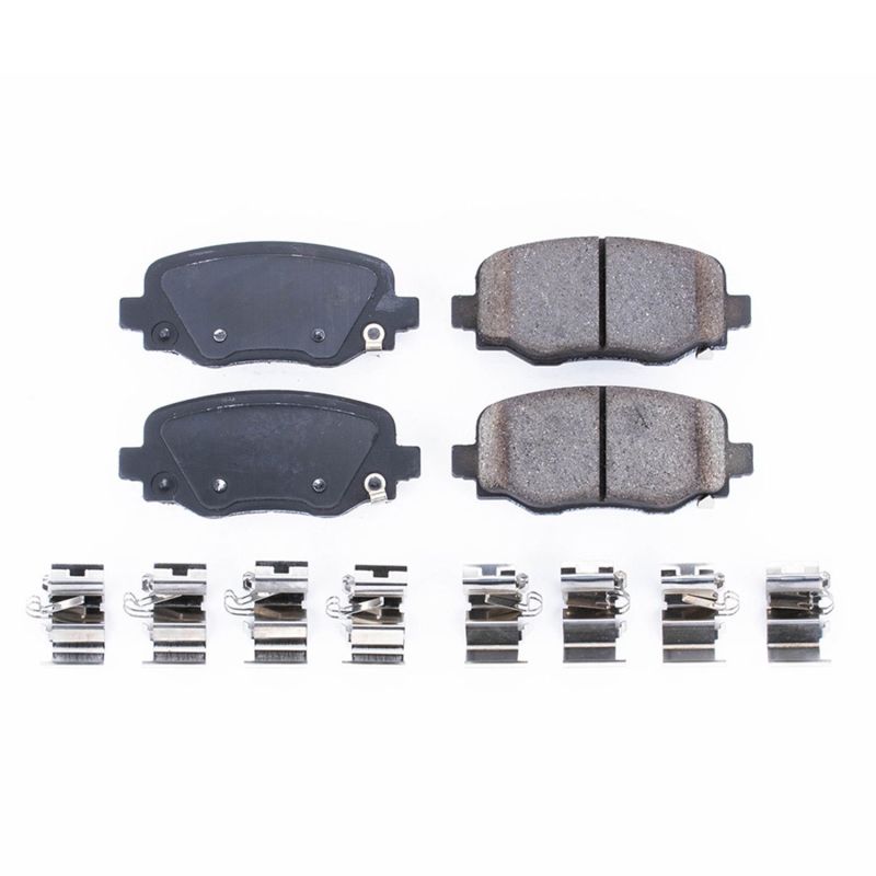 PowerStop 17-1734 Z17 Evolution Plus ceramic rear brake pads for Jeep Cherokee, Renegade, Dodge Hornet, and Fiat 500X