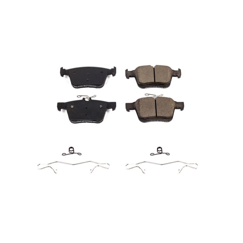 PowerStop 17-1761 Z17 Evolution Plus ceramic rear brake pads for select Audi and Volkswagen models