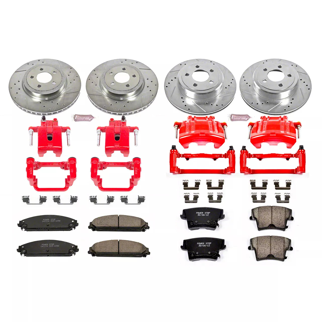 Power Stop 13-14 Ford Mustang Rear Z23 Evolution Sport Brake Kit w/Calipers
