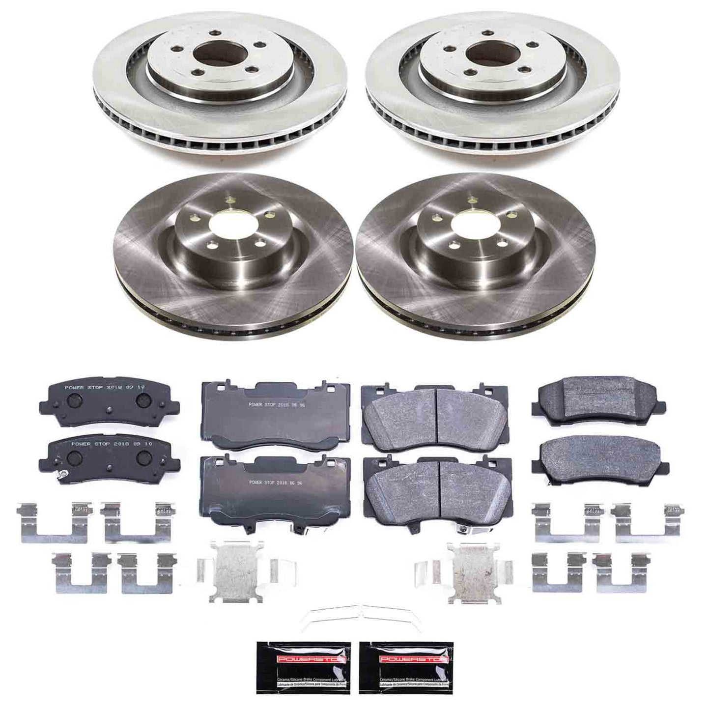 PowerStop TDBK9030 Front and Rear Track Day Brake Kit for 2021-2023 Ford Mustang