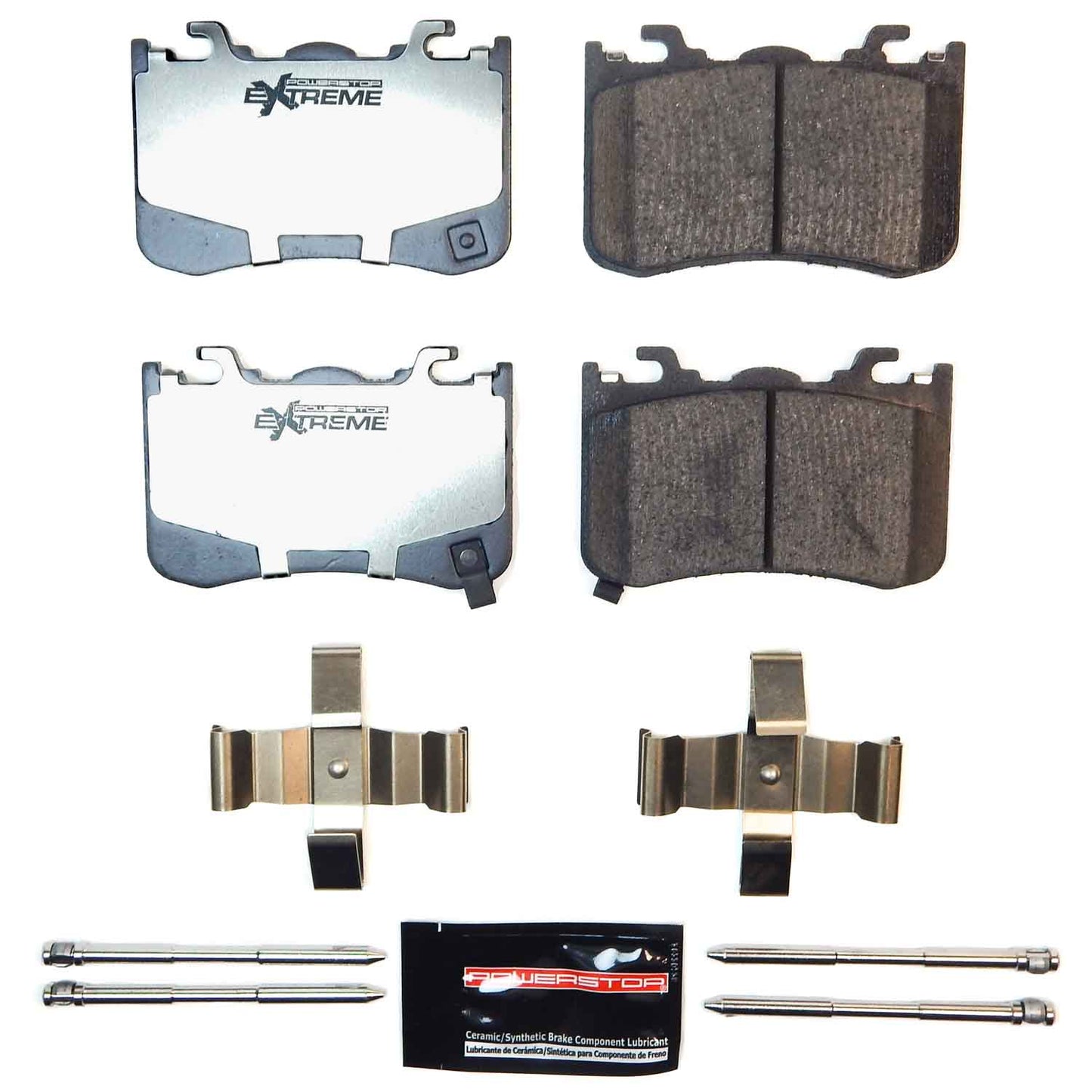 PowerStop Z26-2528 Rear Z26 Street Brake Pads with hardware for 2024-2025 Ford Mustang