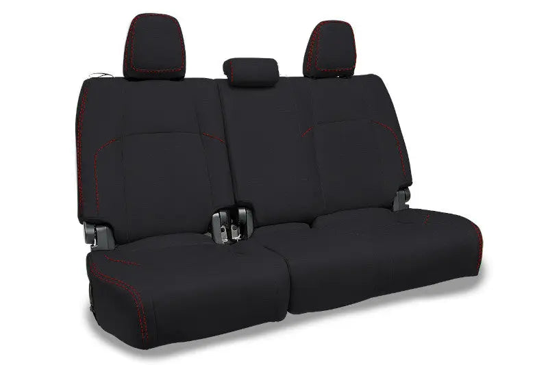 PRP 2024 Toyota Tacoma Rear Bench Covers - Black and Orange PRP Seats