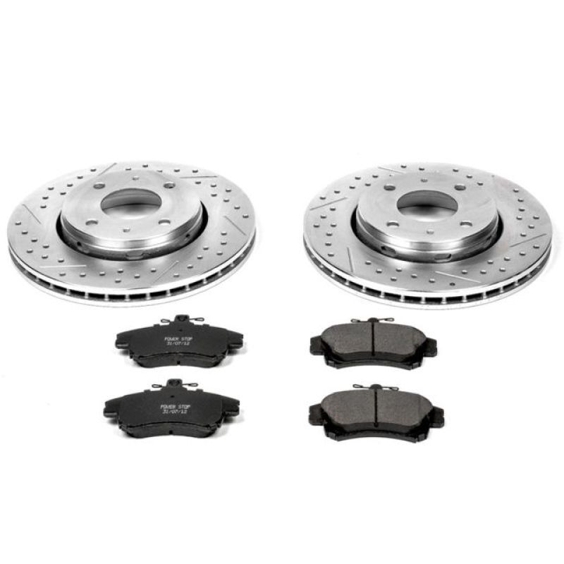 Power Stop 00-04 Volvo S40 Front & Rear Euro-Stop Brake Kit