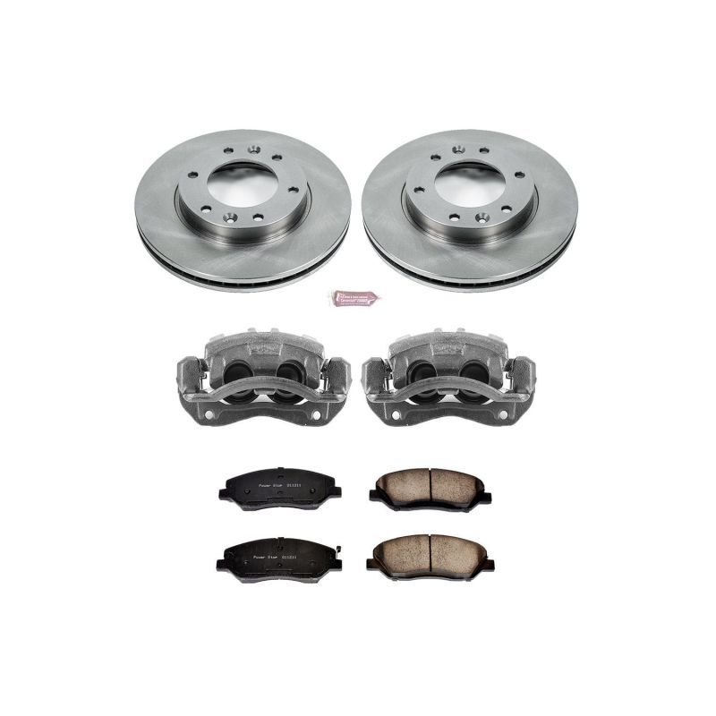 Power Stop 07-08 Hyundai Entourage Front & Rear Z17 Evolution Geomet Coated Brake Kit