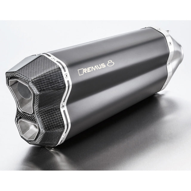 Remus 2017 Triumph Tiger Sport 1050 Remus 8 Black Race Slip On w/Connection Tube