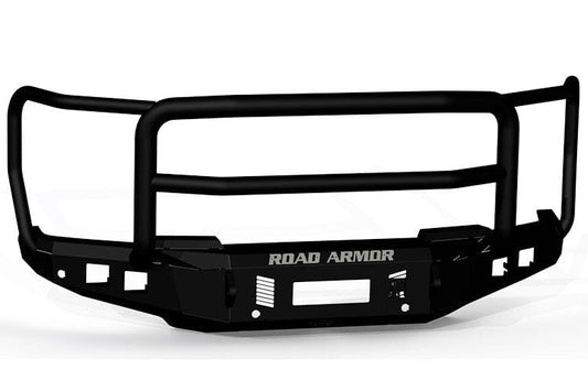 Road Armor 23-24 Ford F-450 Stealth Front Non-Winch Bumper Titan II Guard - Texture Black