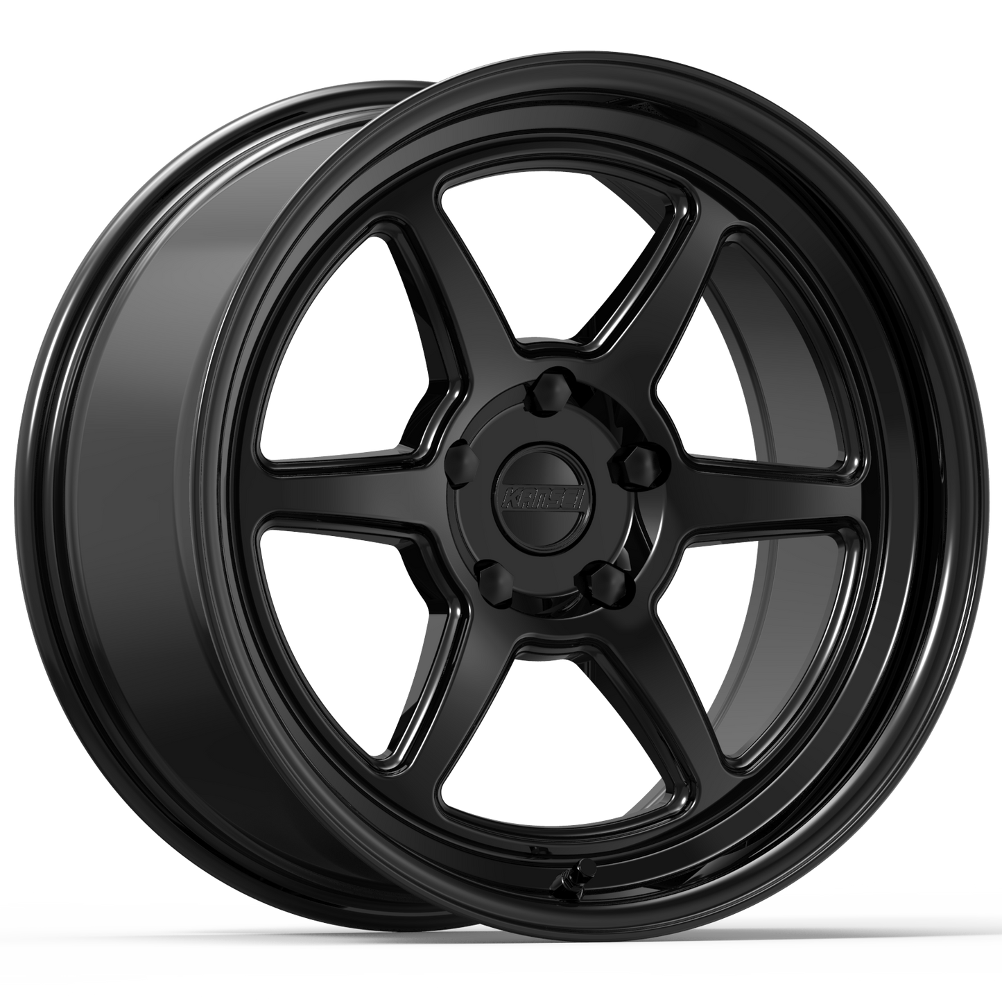 Kansei K14B Roku 18x9.5in / 5x108 BP / 38mm Offset / 63.4mm Bore - Gloss Black Wheel