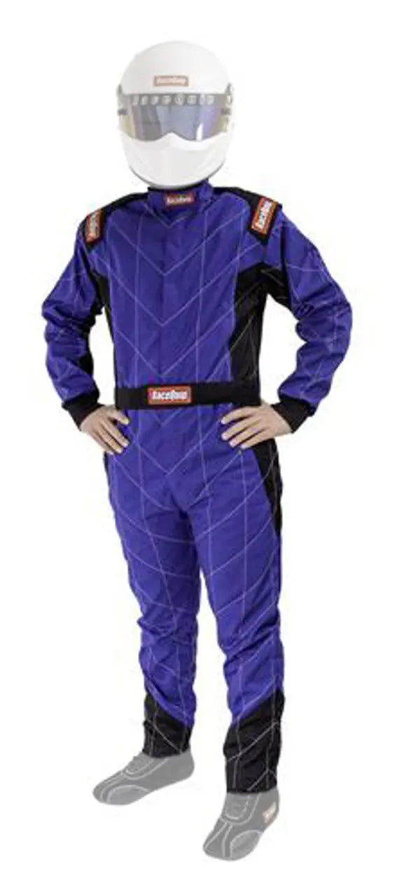 RaceQuip Blue Chevron-1 Suit - SFI-1 XL Racequip