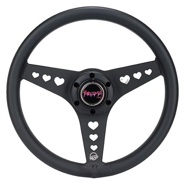 NRG All Aluminum Steering Wheel 330mm - Heart Cut Out- Ergonomic Grip- Anadized Silver - RST-073-SL
