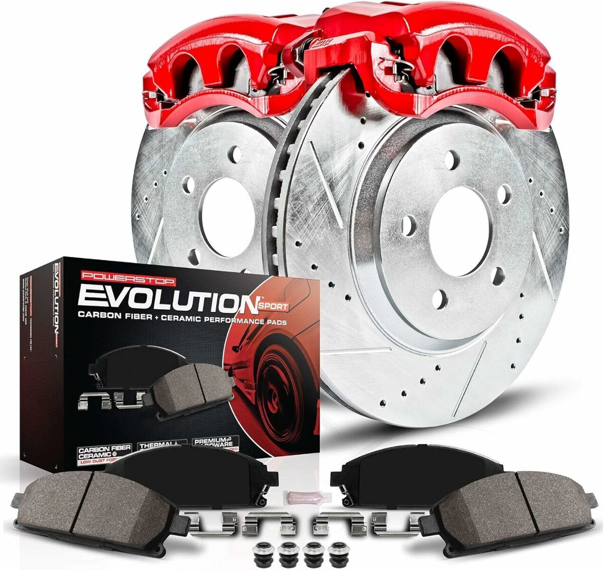 Power Stop 14-19 Infiniti Q50 Front Z23 Evolution Sport Brake Kit w/Calipers