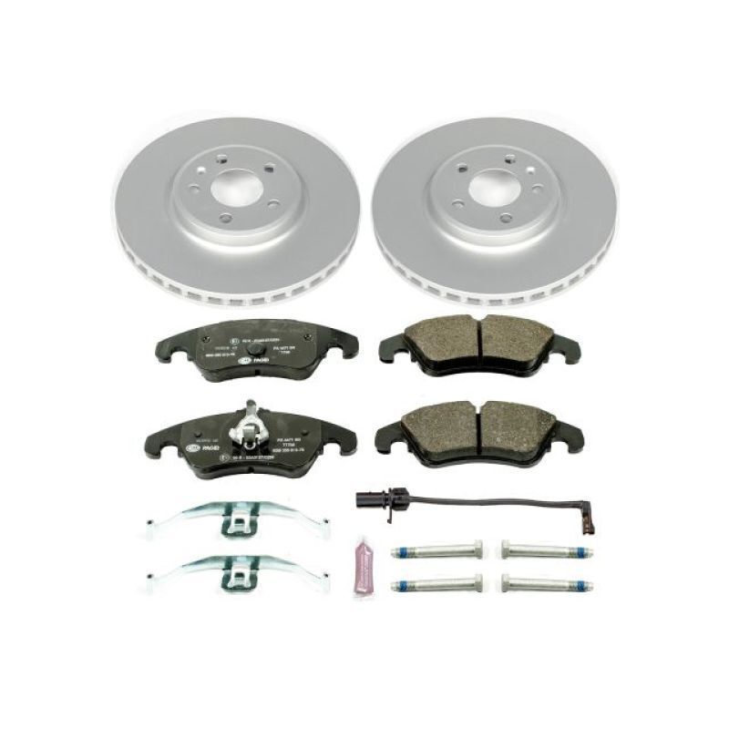 Power Stop 09-11 Audi A4 Front & Rear Z23 Evolution Sport Coated Brake Kit
