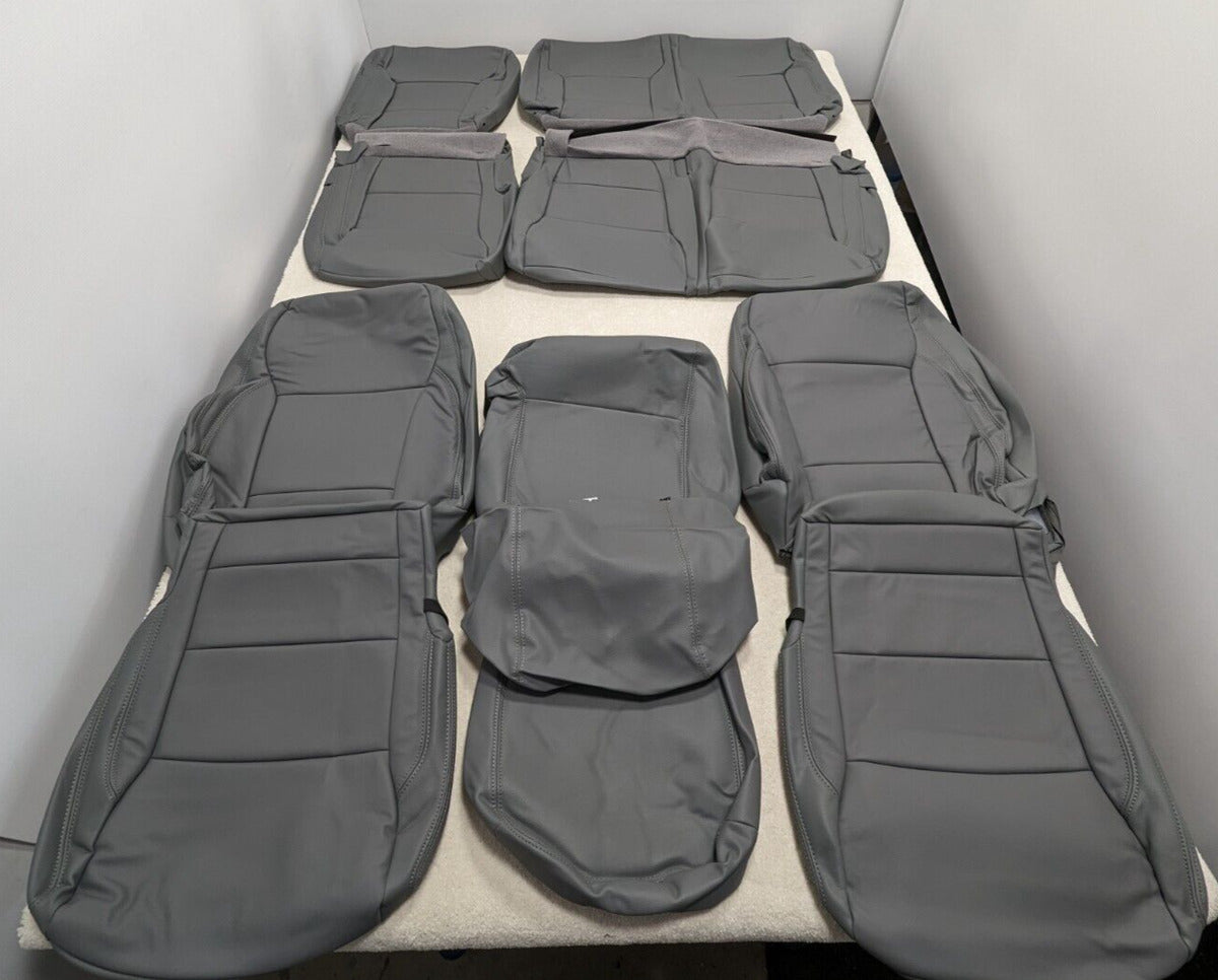 Covercraft 17-20 Toyota Sienna Polycotton SeatSaver Custom Front Row Seat Covers - Grey