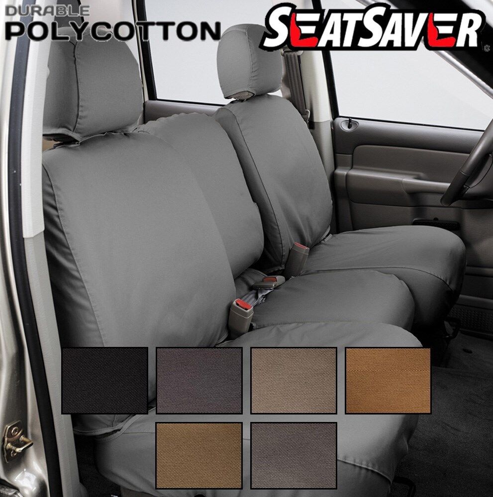 Covercraft 02 Cadillac Escalade/ Polycotton SeatSaver Custom Front Row Seat Covers - Tan