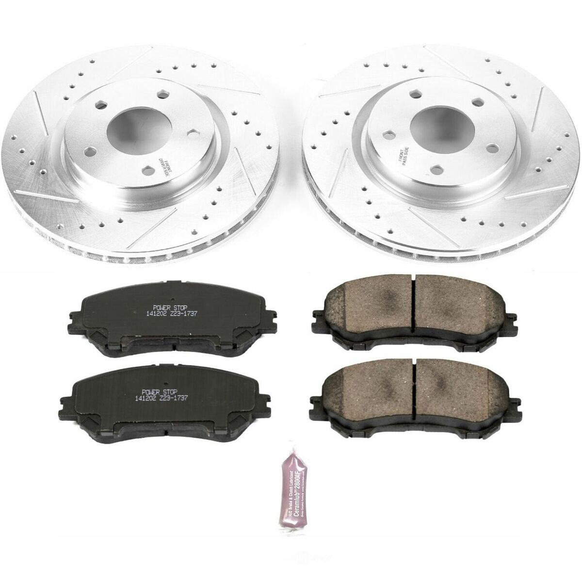 Power Stop 14-19 Nissan Rogue Front & Rear Z17 Evolution Geomet Coated Brake Kit