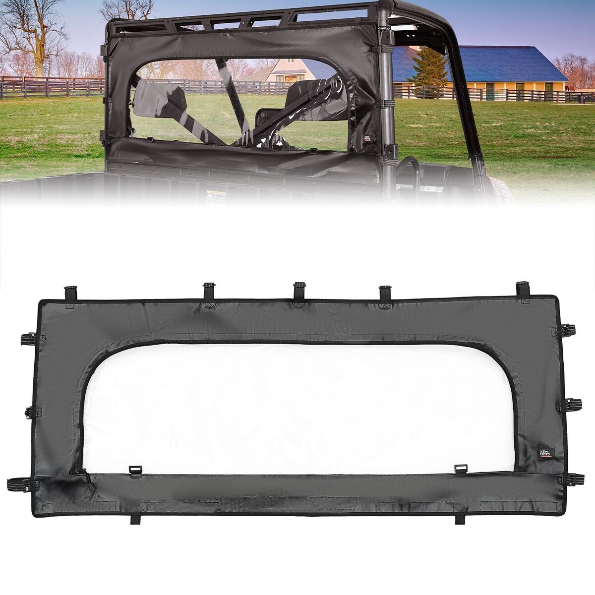 Seizmik 21-24 Polaris 900-1000 RZR Trail/S Soft Doors w/ Zippers Kit