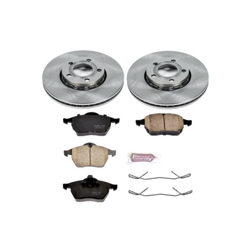 Power Stop 96-98 Audi A4 Quattro Front & Rear Z23 Evolution Sport Coated Brake Kit