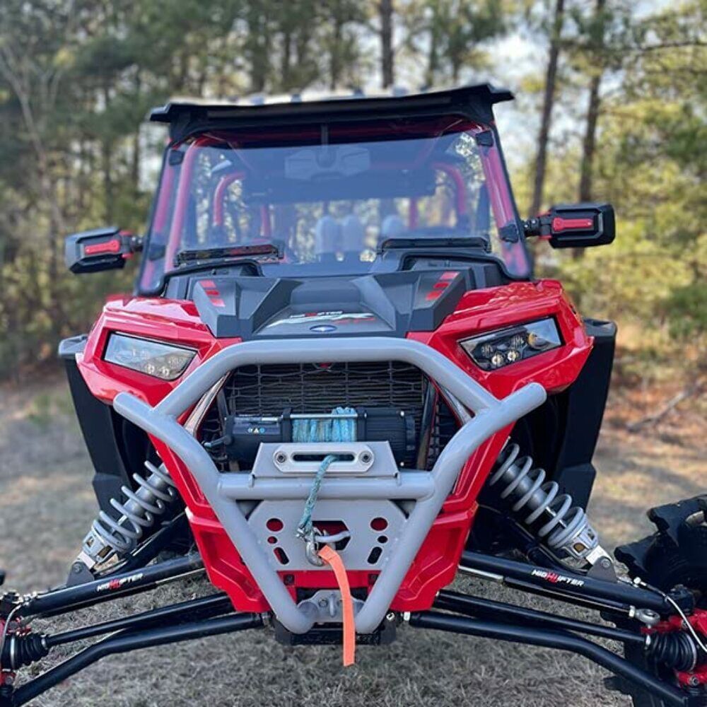 Seizmik Polaris RZR XP 1000 Scratch-Resistant Hard-Coated Polycarbonate Toolless Versa-Vent Front Windshield – 50-50491KIT