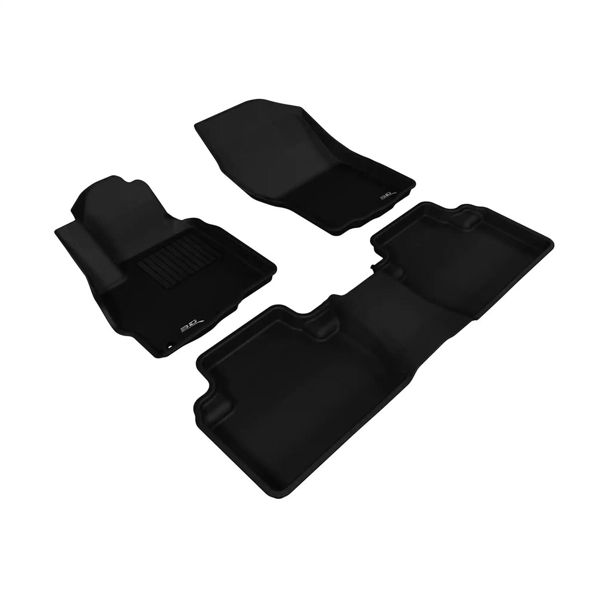 3D MAXpider L1MT03601509 2011-2019 Mitsubishi Outlander Sport Kagu 1st & 2nd Row Floormats - Black