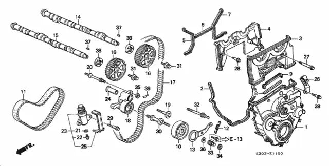 OEM Honda Crank Seal (91213-PR3-004) X1