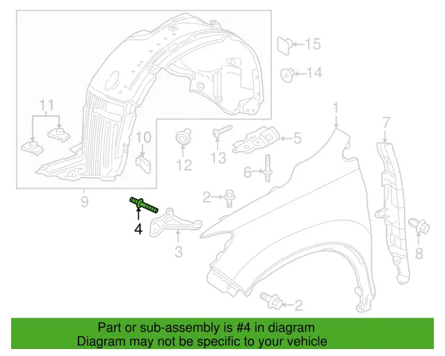 Genuine OEM Honda (4.8MMX3.2T) Rivet (90853-S3V-J03) X7