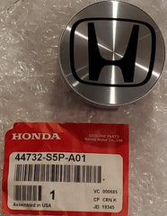 Genuine OEM Honda Civic Aluminum Wheel H Plastic Center Cap (44732-S5P-A01) X1