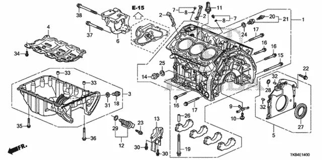 Genuine OEM Honda Acura Brand New Oil Pump (26.2 x 2.4) O-Ring (91308-P3R-T01) X1