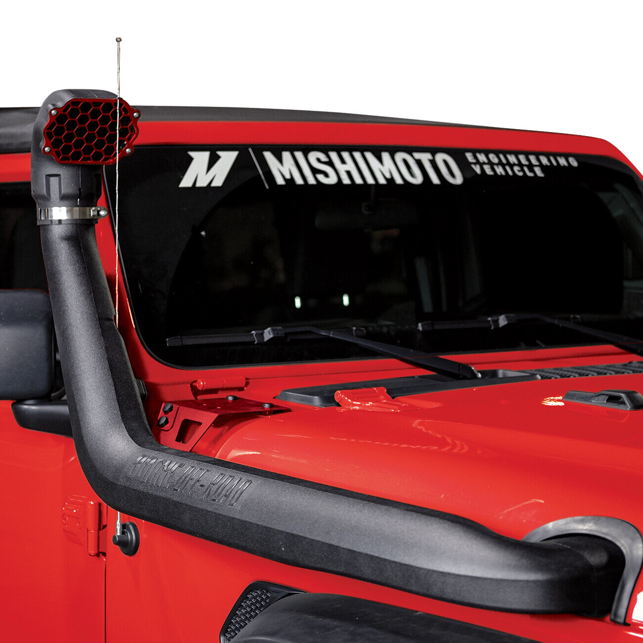 Borne Off-Road 2018+ Jeep Wrangler JL Snorkel - Micro-Wrinkle Red