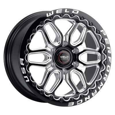 Weld Racing 20x10 Laguna 6 Drag 6x135 ET38 BS7.00 Gloss BLK MIL DIA 87.1