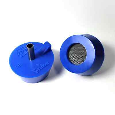 Ticon TIG Aesthetics 3.5in Tube Silicone Purge Plug Cyan