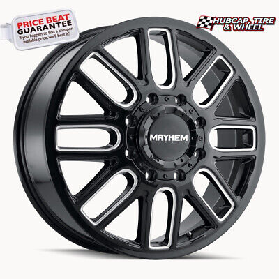 Mayhem 8107D Cogent Dually 20x8.25 / 8x165.1 BP / -192mm Offset / 121.3mm Hub Gloss Black Wheel