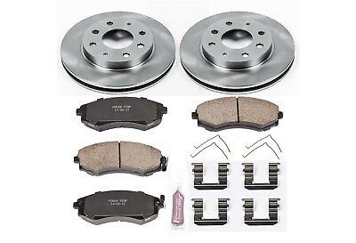 Power Stop 98-01 Hyundai Elantra Front & Rear Z17 Evolution Geomet Coated Brake Kit