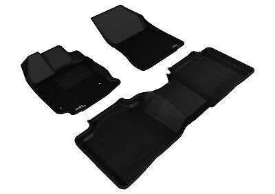 3D MAXpider L1TY13401509 2013-2015 Toyota Venza Kagu 1st & 2nd Row Floormats - Black
