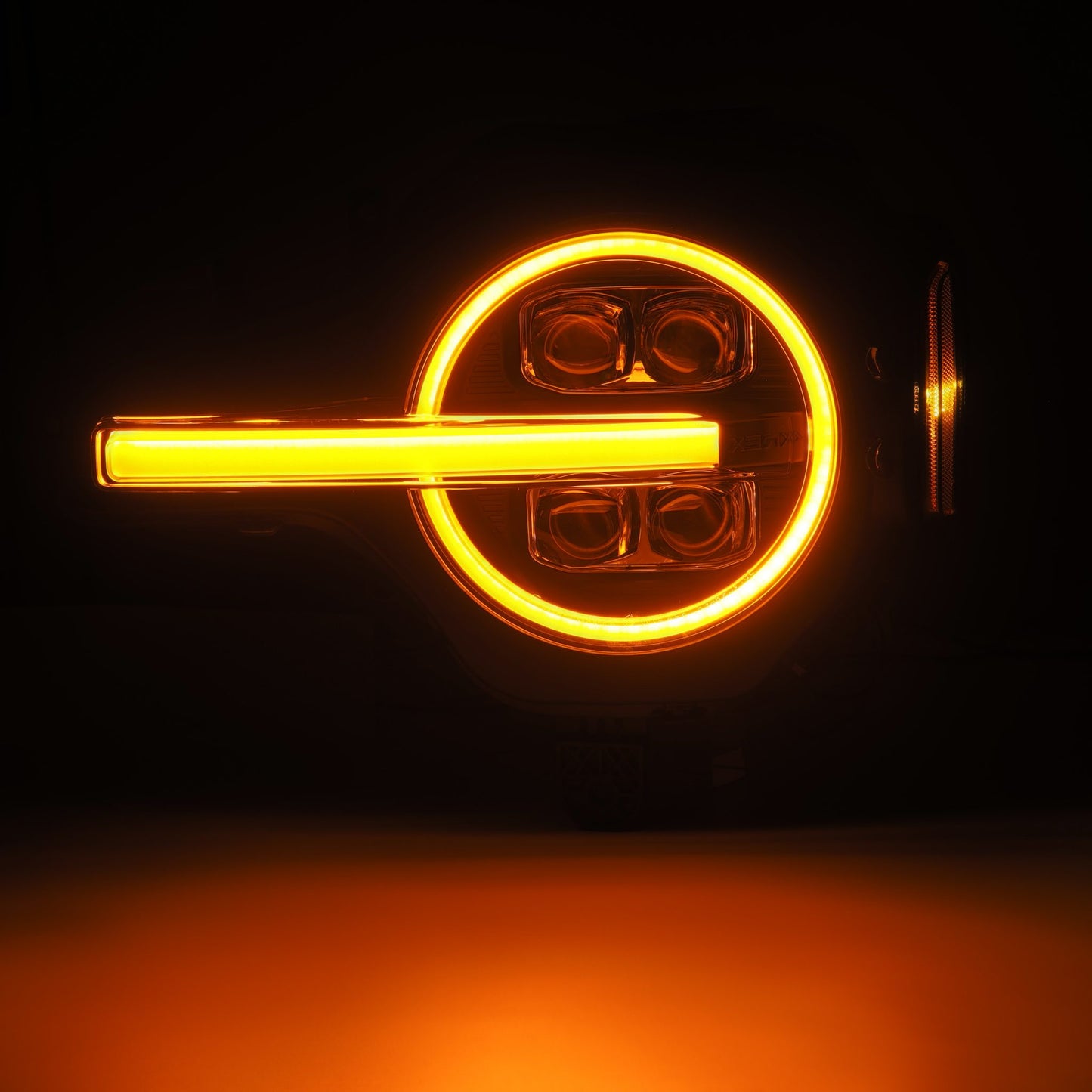 AlphaRex 21-23 Ford Bronco /22-23 Ford Bronco Raptor NOVA-Series LED Projector Headlights Alpha-black - 880259 AlphaRex