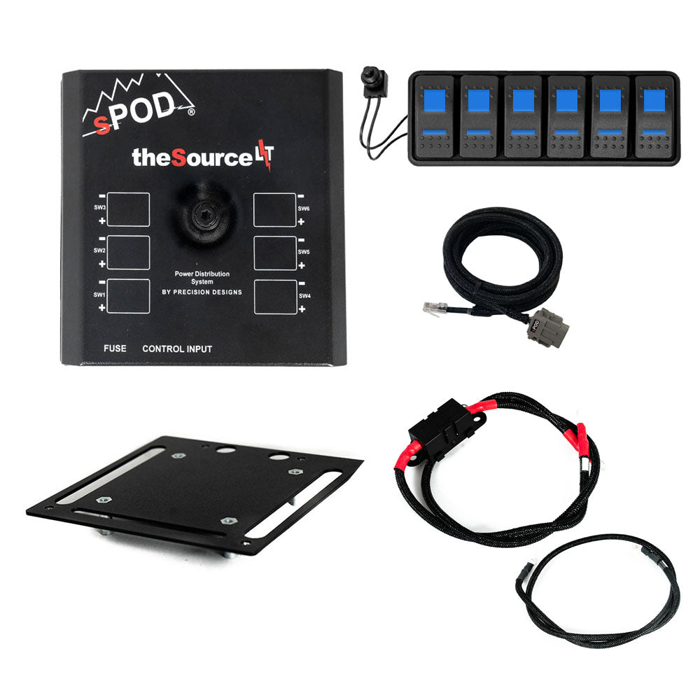 Spod SourceLT Modular with Blue Switch Panel – Universal | 36" Battery Cable (SKU: SLMOD36B)