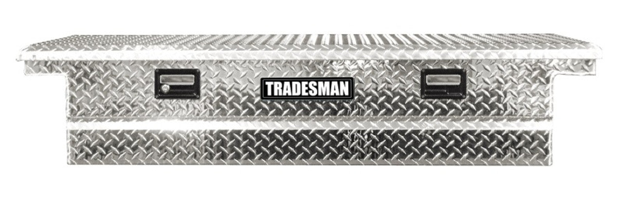 Tradesman 9301 58 inch brite aluminum single lid cross bed truck tool box
