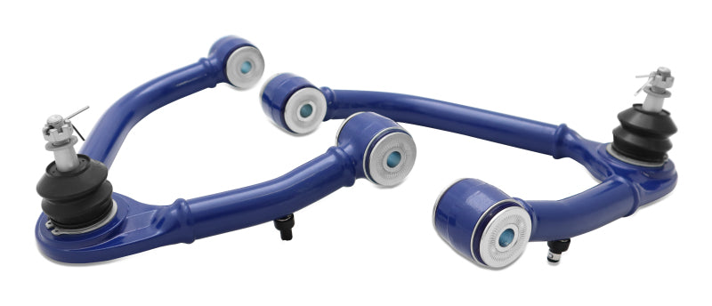 Full SuperPro TRC6655 upper control arm kit with polyurethane bushings and ball joints.