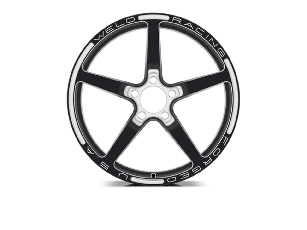 Weld Alumastar 1-Piece 18x6 / 5x115 BP / 2.7in. BS Black Wheel - Non-Beadlock